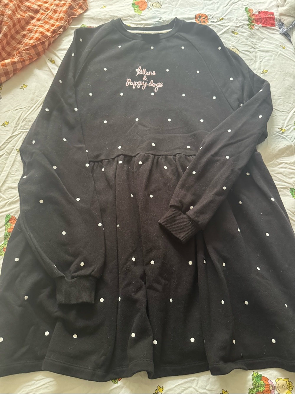 Lazy Oaf Kittens and Puppies polka dot sweater dress